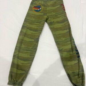 Camo authentic Aviator nation sweatpants girls size 12